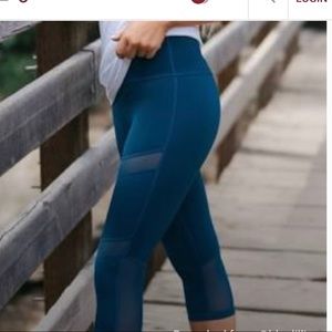 Zyia Corsair Brilliant Mesh High Rise Crop 17” SZ2